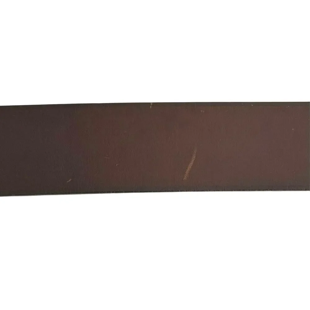 Harold’s women’s brown leather silver buckle Made in Italy belt size small